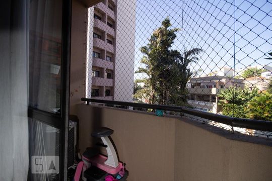 Varanda da Sala de apartamento para alugar com 2 quartos, 55m² em Vila Mangalot, São Paulo