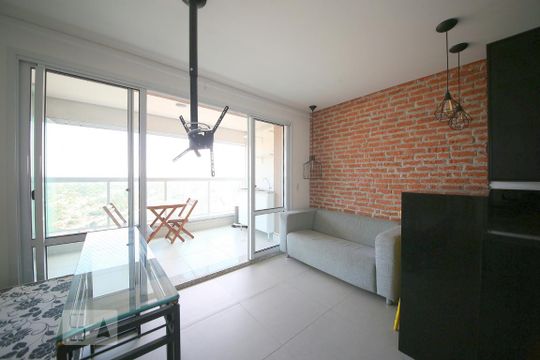Sala de apartamento à venda com 1 quarto, 34m² em Jardim Aeroporto, São Paulo