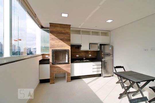 Cozinha de apartamento à venda com 1 quarto, 65m² em Jardim Ampliação, São Paulo