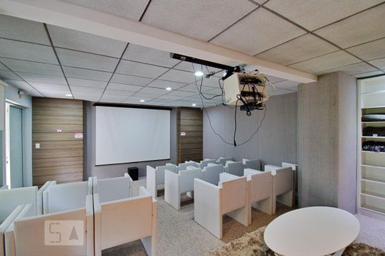 Área comum - Cinema de apartamento à venda com 1 quarto, 65m² em Jardim Ampliação, São Paulo