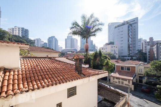 Vista da Sala de apartamento à venda com 1 quarto, 40m² em Sumaré, São Paulo