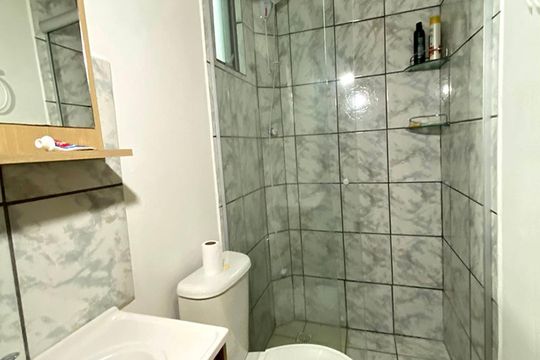 Banheiro de apartamento à venda com 2 quartos, 60m² em Hamburgo Velho, Novo Hamburgo