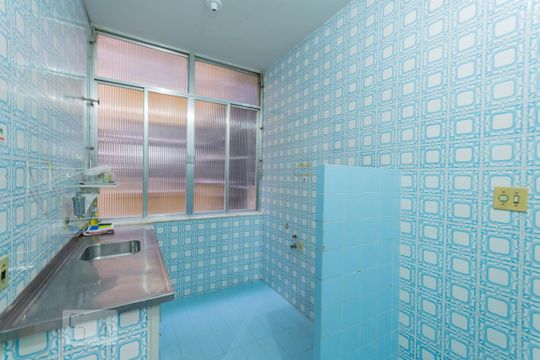 Cozinha de apartamento à venda com 2 quartos, 70m² em Praca da Bandeira, Rio de Janeiro