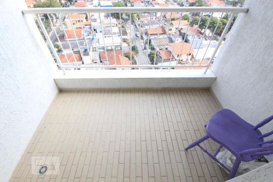 Varanda da Sala de apartamento à venda com 1 quarto, 40m² em Super Quadra Morumbi, São Paulo
