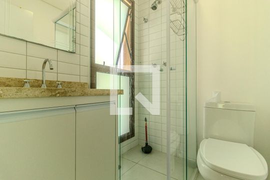 Banheiro de apartamento à venda com 1 quarto, 41m² em Santa Cecília, São Paulo