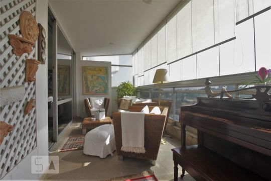 Varanda de apartamento à venda com 4 quartos, 418m² em Real Parque, São Paulo