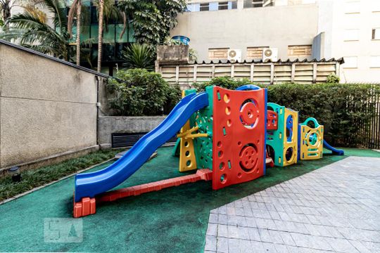 Área comum do prédio de apartamento à venda com 1 quarto, 52m² em Vila Olímpia, São Paulo