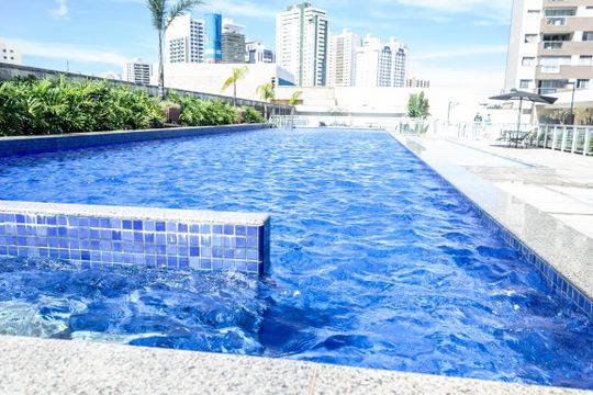 Área comum - Piscina de apartamento para alugar com 1 quarto, 33m² em Norte (águas Claras), Brasília