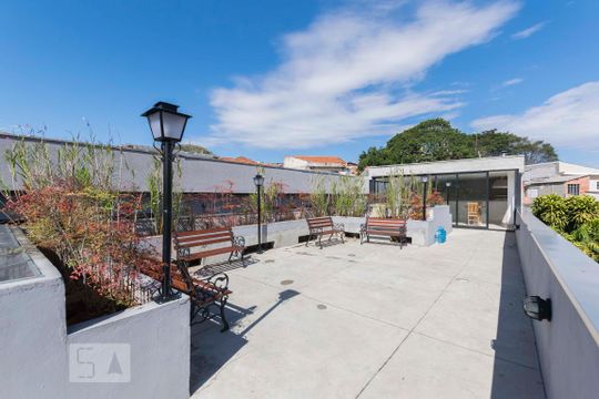Área comum - Cobertura de apartamento para alugar com 1 quarto, 35m² em Vila São José, São Paulo