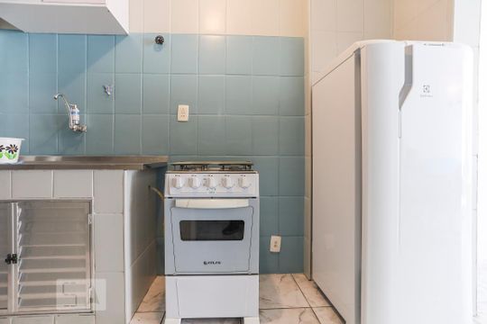 Cozinha de kitnet/studio à venda com 1 quarto, 40m² em Vila Buarque, São Paulo