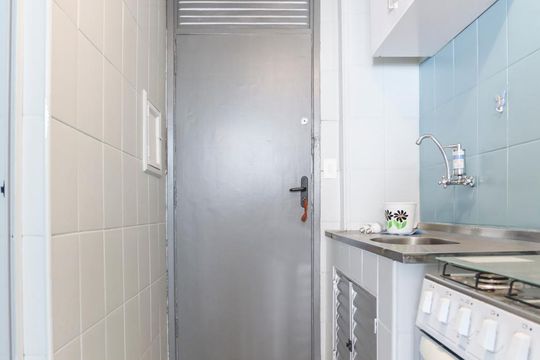 Cozinha de kitnet/studio à venda com 1 quarto, 40m² em Vila Buarque, São Paulo