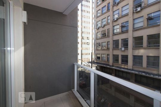 Varanda de kitnet/studio à venda com 1 quarto, 23m² em Centro, São Paulo