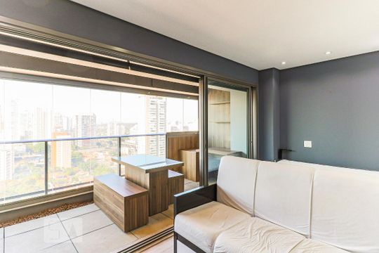 Studio de kitnet/studio para alugar com 1 quarto, 42m² em Brooklin, São Paulo