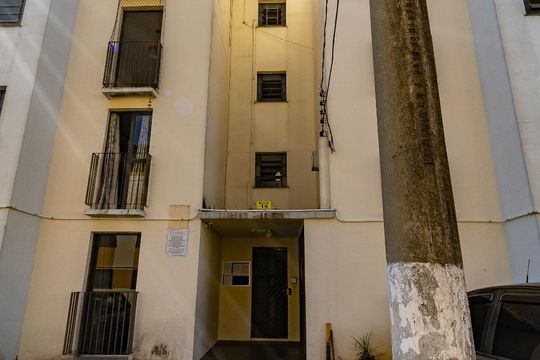 Fachada do Bloco de apartamento para alugar com 2 quartos, 49m² em Bosque dos Eucaliptos, São José dos Campos