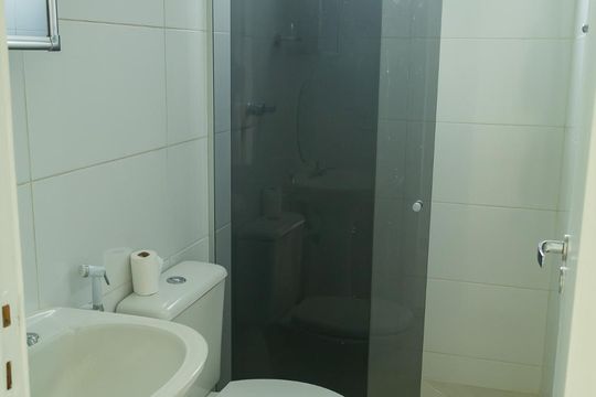 banheiro social  de apartamento à venda com 1 quarto, 52m² em Vila Isabel, Rio de Janeiro