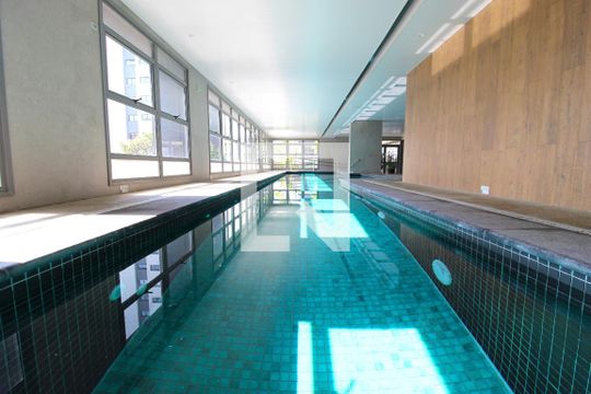 Área Comum - Piscina de kitnet/studio à venda com 1 quarto, 24m² em Indianópolis, São Paulo
