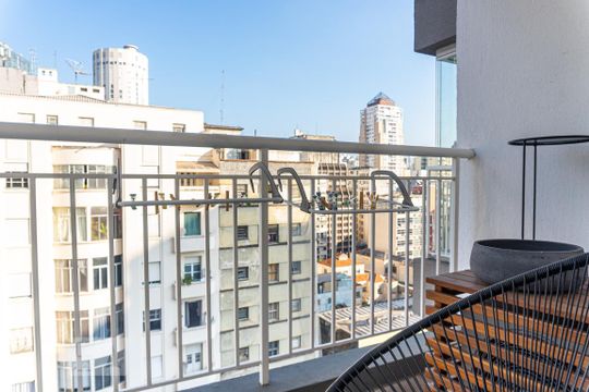 Sacada de kitnet/studio à venda com 1 quarto, 36m² em República, São Paulo