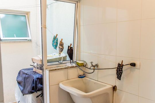 Área de Serviço de apartamento à venda com 3 quartos, 136m² em Parque Oratório, Santo André