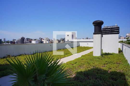 Terraço - Área Comum de kitnet/studio para alugar com 1 quarto, 47m² em Petrópolis, Porto Alegre