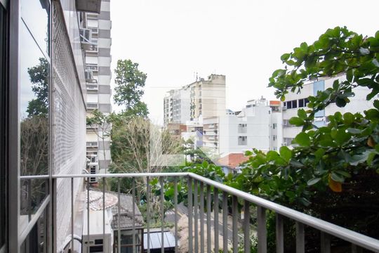 Varanda da sala de apartamento à venda com 3 quartos, 125m² em Gávea, Rio de Janeiro