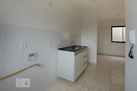 Cozinha de apartamento para alugar com 2 quartos, 48m² em Jardim Interlagos, Ribeirão Preto