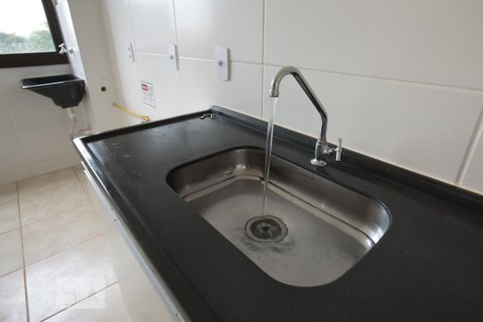 Cozinha - pia de apartamento para alugar com 2 quartos, 48m² em Jardim Interlagos, Ribeirão Preto