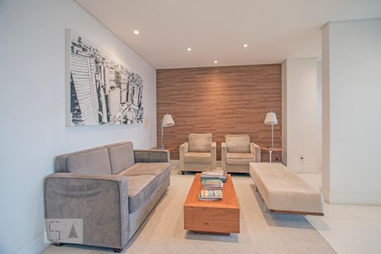 Loundge de apartamento à venda com 1 quarto, 80m² em Chácara Santo Antônio (zona Sul), São Paulo