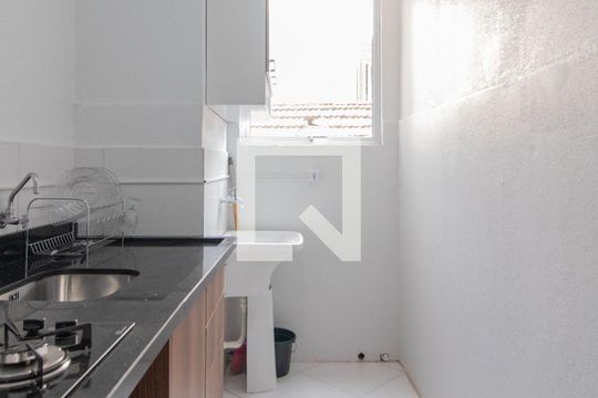 Cozinha e Área de Serviço de apartamento à venda com 1 quarto, 45m² em Centro Histórico, Porto Alegre