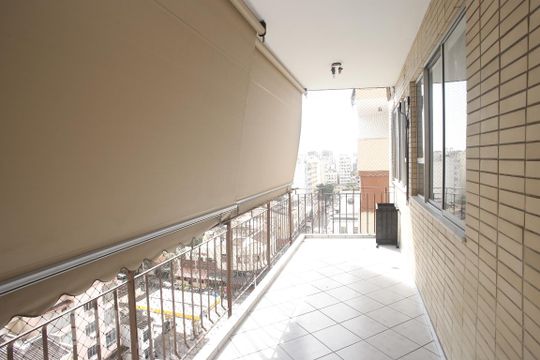 Varanda da Sala de apartamento à venda com 3 quartos, 97m² em Tijuca, Rio de Janeiro