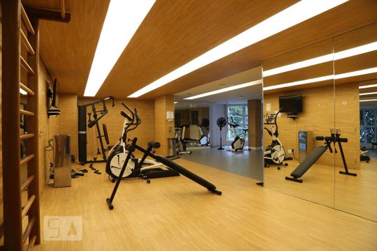 Área comum - Academia de apartamento para alugar com 2 quartos, 77m² em Jardim Fonte do Morumbi, São Paulo