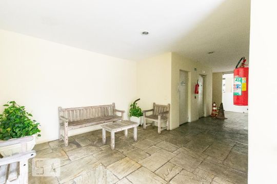 Hall Social de apartamento para alugar com 1 quarto, 50m² em Itaim Bibi, São Paulo