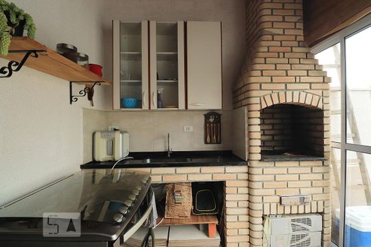 Cozinha de apartamento à venda com 3 quartos, 140m² em Vila Santa Teresa, Santo André