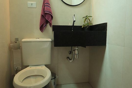 Lavabo de apartamento à venda com 3 quartos, 140m² em Vila Santa Teresa, Santo André