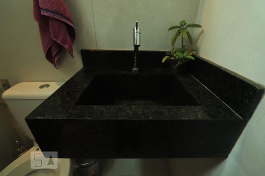 Lavabo de apartamento à venda com 3 quartos, 140m² em Vila Santa Teresa, Santo André
