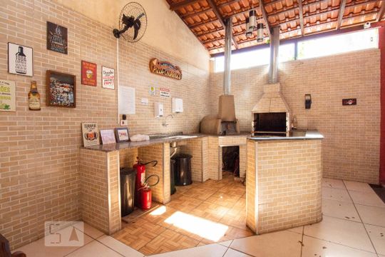 Área comum - churrasqueira  de apartamento à venda com 2 quartos, 60m² em Jardim Santa Emília, São Paulo