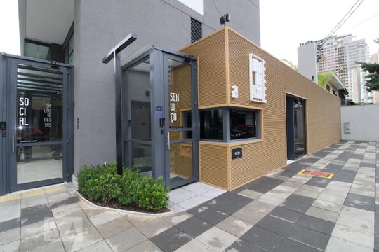 Fachada de kitnet/studio à venda com 1 quarto, 22m² em Jardim das Acacias, São Paulo