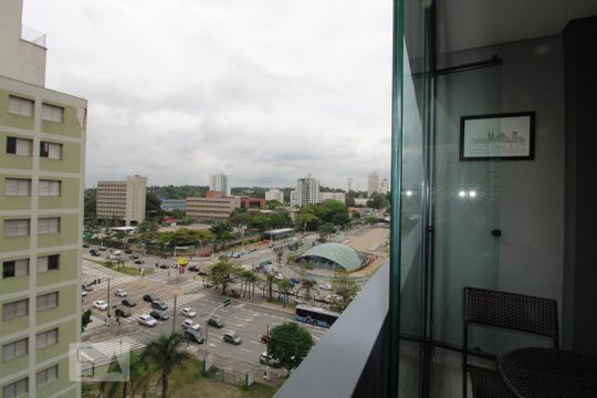 Vista da varanda de kitnet/studio à venda com 1 quarto, 22m² em Jardim das Acacias, São Paulo