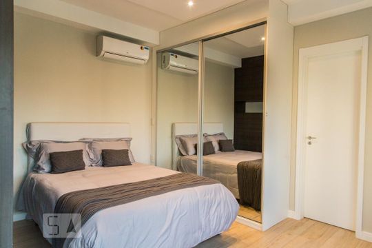 Dormitório de kitnet/studio à venda com 1 quarto, 44m² em Brooklin, São Paulo