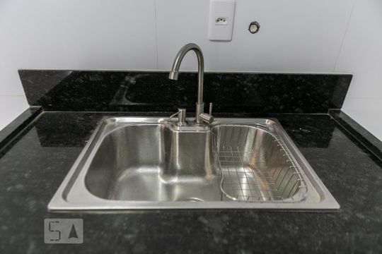 Cozinha de casa para alugar com 2 quartos, 60m² em Aparecida, Santos