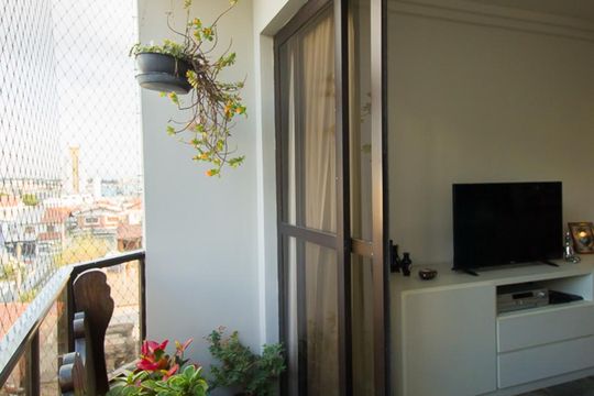 Varanda de apartamento à venda com 3 quartos, 141m² em Vila Brasilina, São Paulo