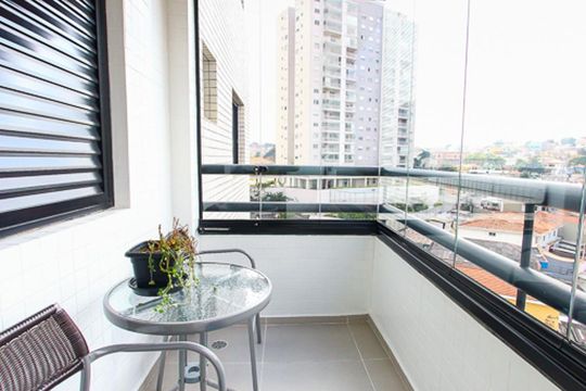 Sacada da Sala de apartamento à venda com 3 quartos, 98m² em Jardim Japão, São Paulo