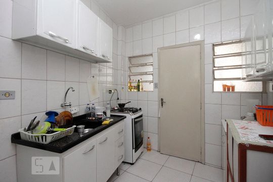 Cozinha de apartamento à venda com 1 quarto, 49m² em República, São Paulo