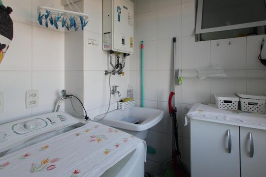 Área de serviço de apartamento à venda com 3 quartos, 82m² em Mauá, São Caetano do Sul