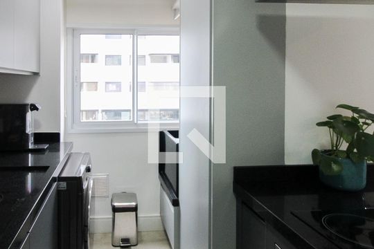Cozinha de kitnet/studio para alugar com 1 quarto, 40m² em Pinheiros, São Paulo