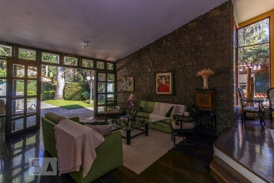 Sala de Estar de casa de condomínio à venda com 4 quartos, 339m² em Itanhangá, Rio de Janeiro