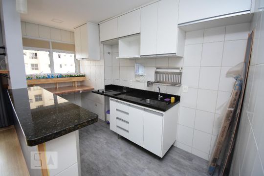 Cozinha de apartamento para alugar com 1 quarto, 36m² em Sul (águas Claras), Brasília