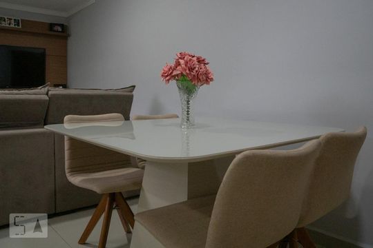 Sala de Estar de apartamento à venda com 2 quartos, 56m² em Jardim Ana Maria, Santo André