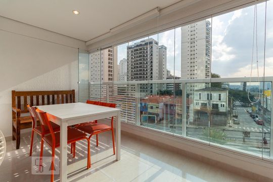 Sacada de kitnet/studio para alugar com 1 quarto, 33m² em Brooklin, São Paulo