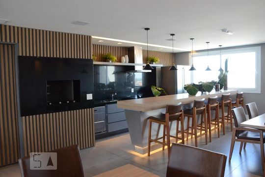 Salão de festas de kitnet/studio à venda com 1 quarto, 38m² em Marechal Rondon, Canoas