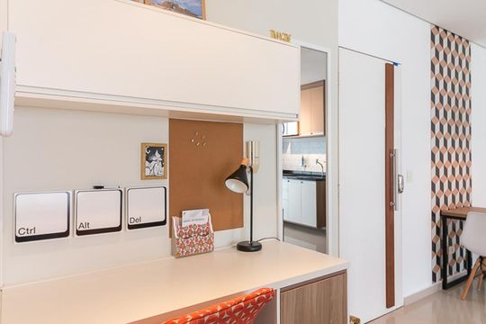 Quarto  de kitnet/studio para alugar com 1 quarto, 38m² em Vila Augusta, Guarulhos